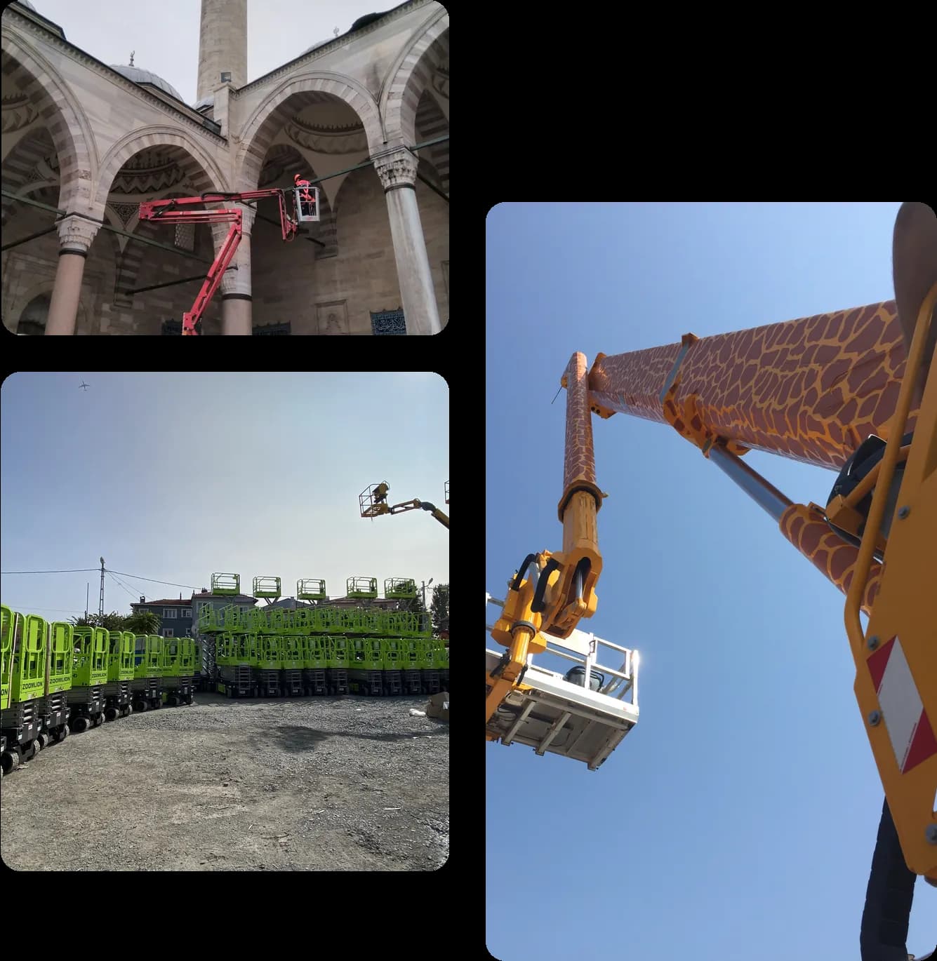 İnşaat sahasında kule vinç