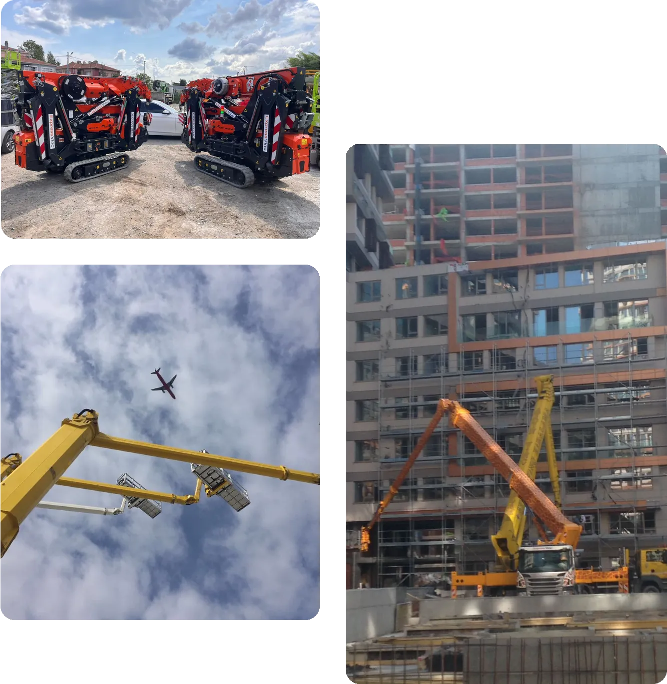 Yüksekte çalışma için sepetli vinç (manlift)