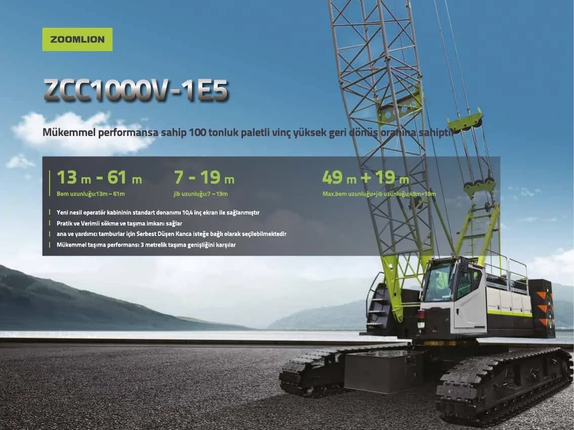 Zoomlion ZCC1000V-1E5