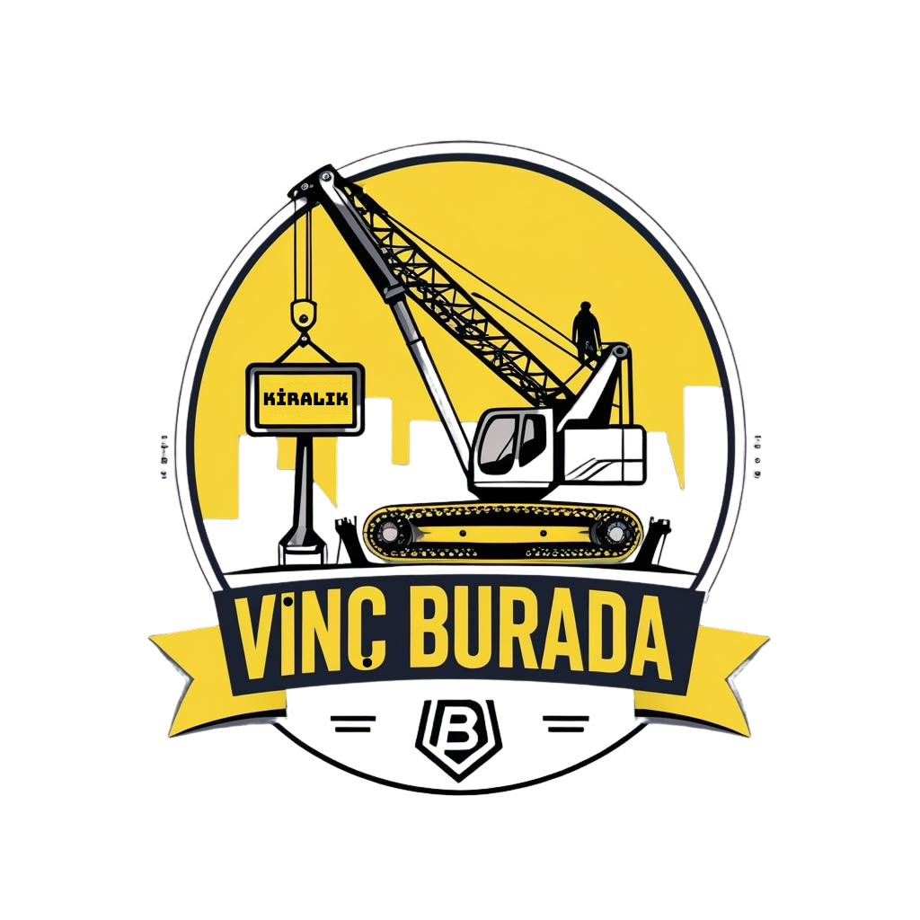 VINC BURADA Crane Rental Logo – Steel Greys and Yellows